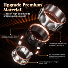 INNÔPLUS metal fidget ring offers quiet spin for focus