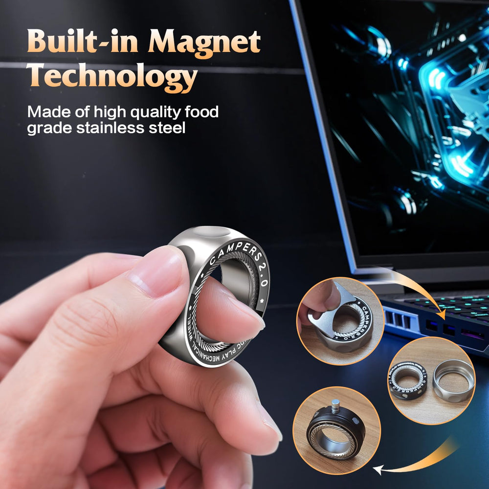INNÔPLUS portable EDC fidget ring for on-the-go calm