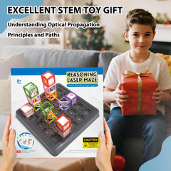 Innovakids Laser Maze mirrors and beams illustrate reflective path challenges for kids.