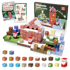 Innovakids magnetic blocks 150pcs tiles for creative building and sensory play; supports fine motor skills.