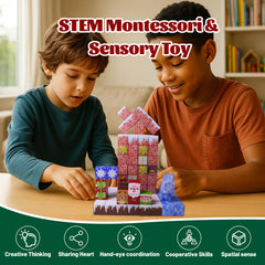 Innovakids Montessori sensory toy blocks enhance coordination during playtime.