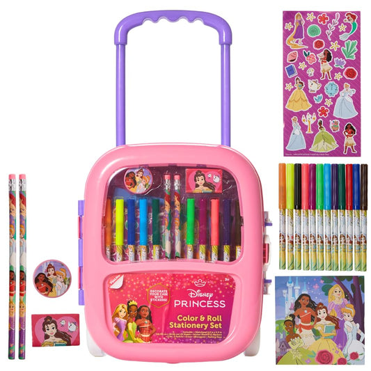 Innovative Designs Disney Princess Color and Roll carrying case keeps art supplies organized on the go.