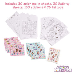 Innovative Designs Gabby's Dollhouse Deluxe activity sheets offer varied play opportunities.