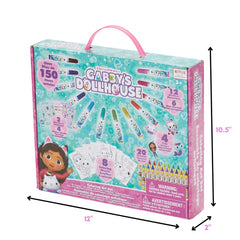 Innovative Designs Gabby's Dollhouse art set with 8 coloring sheets for variety.