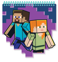 Innovative Designs Minecraft kids coloring art set sticker stamps include fun stickers and craft accents