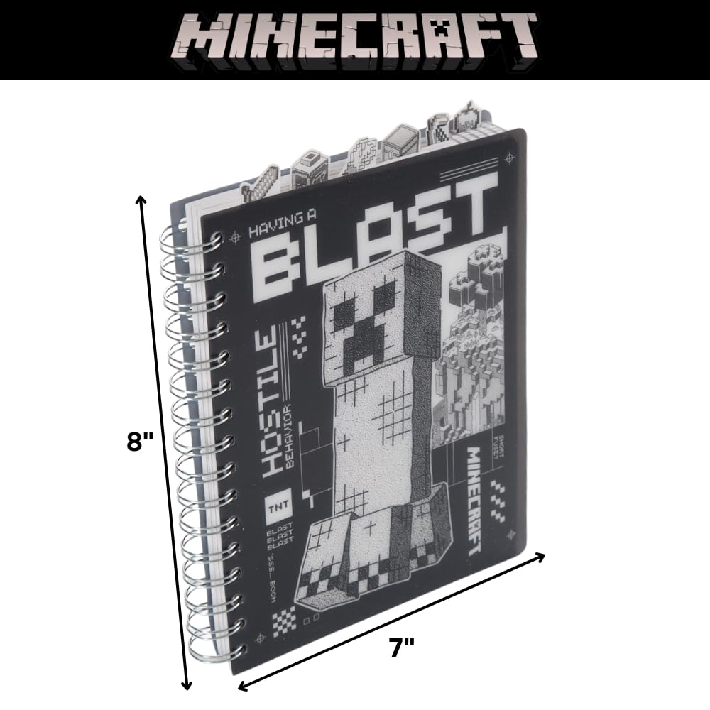 Innovative Designs Minecraft Tab Journal durable vinyl cover is easy to wipe clean