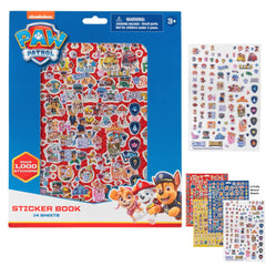 Innovative Designs Nickelodeon Paw Patrol sticker book with 14 sheets for creative decorating.
