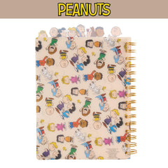 Spiral binding lays flat for comfortable writing at a desk, class, or commute.