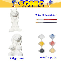 Innovative Designs Sonic figurines close-up ready for painting and display
