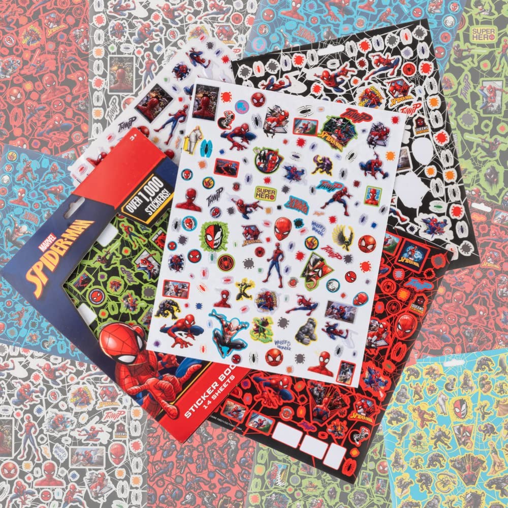 Innovative Designs Spiderman stickers for lunchboxes and water bottles for daily fun.