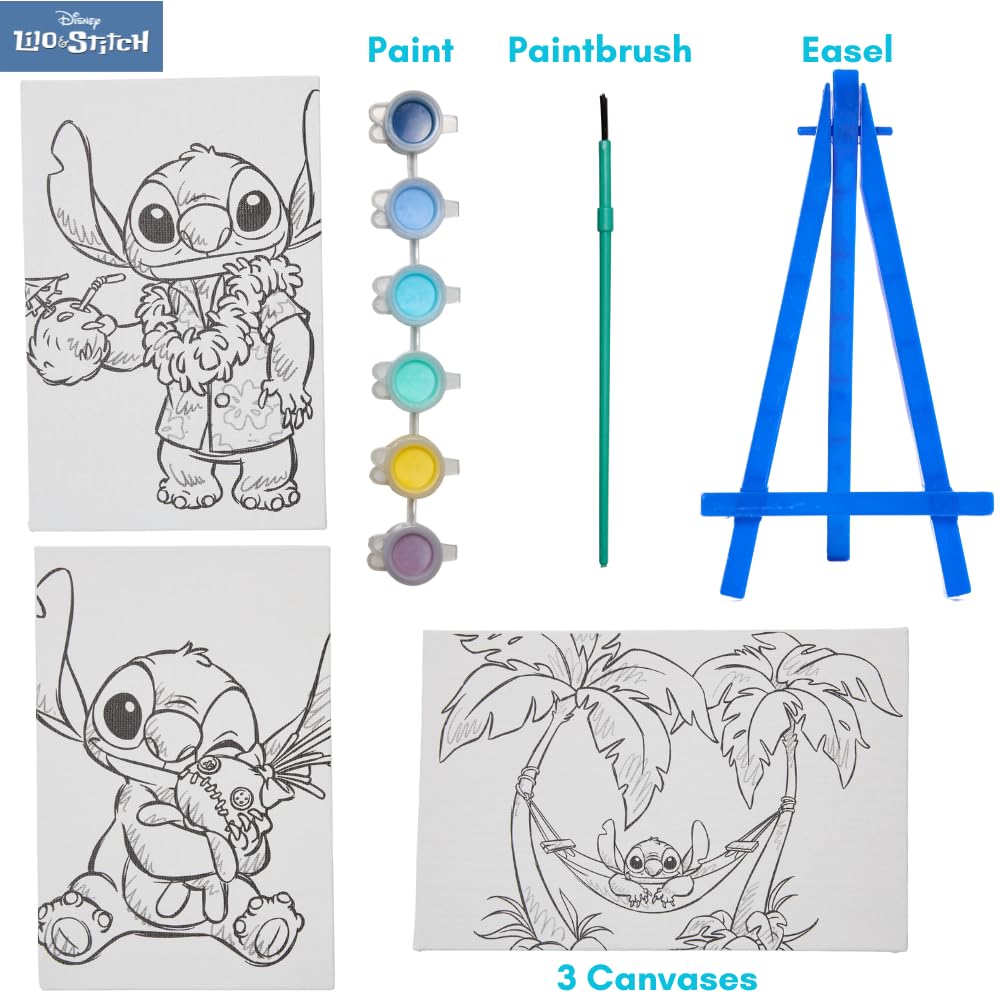 Innovative Designs Stitch mini easel with paints for kid-friendly crafting