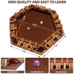 INNOVJOPRO Shut The Box family-friendly game suitable for travel and picnics.