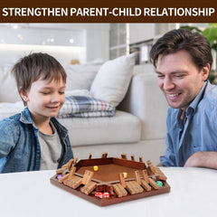 INNOVJOPRO Shut The Box game with instructions supports easy learning.