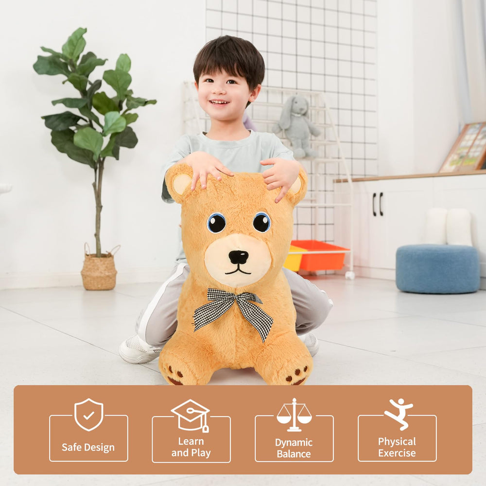 INPANY Bear Bouncy Hopper inflation kit view emphasizes easy setup.