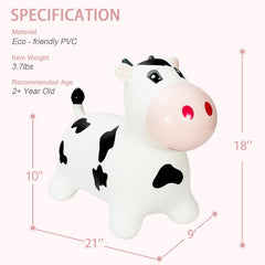INPANY Bouncy Cow Hopper side view supports coordinated movement outdoors