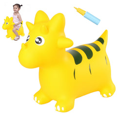 INPANY bouncy horse dinosaur hopper front view, durable ride-on for indoor or outdoor play.