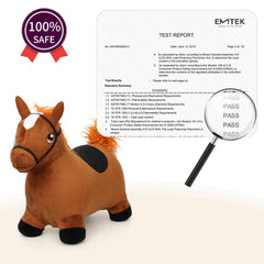 INPANY bouncy horse toy ships in gift-ready packaging for gifting.