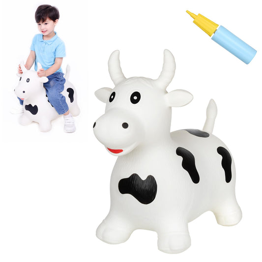 INPANY cow hopper with soft body for safe toddler play