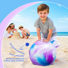 INPANY Hopper Ball 18in designed for ages 3-6 for safe play.