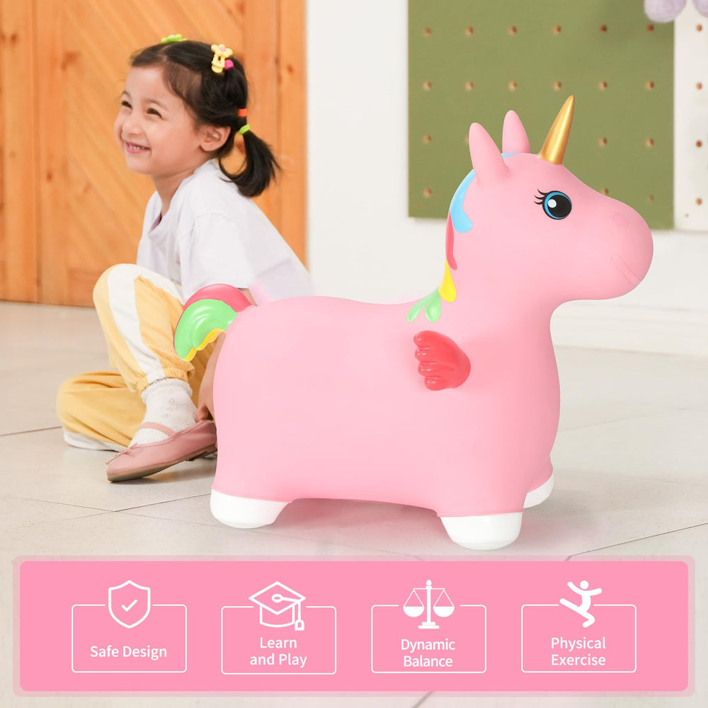 INPANY Unicorn Bouncy Horse gift box ready for gifting.