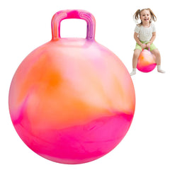 INPODAK Hopper Ball with handle offers secure grip for safe indoor and outdoor play.