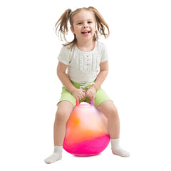 Durable PVC withstands active play indoors and outdoors.