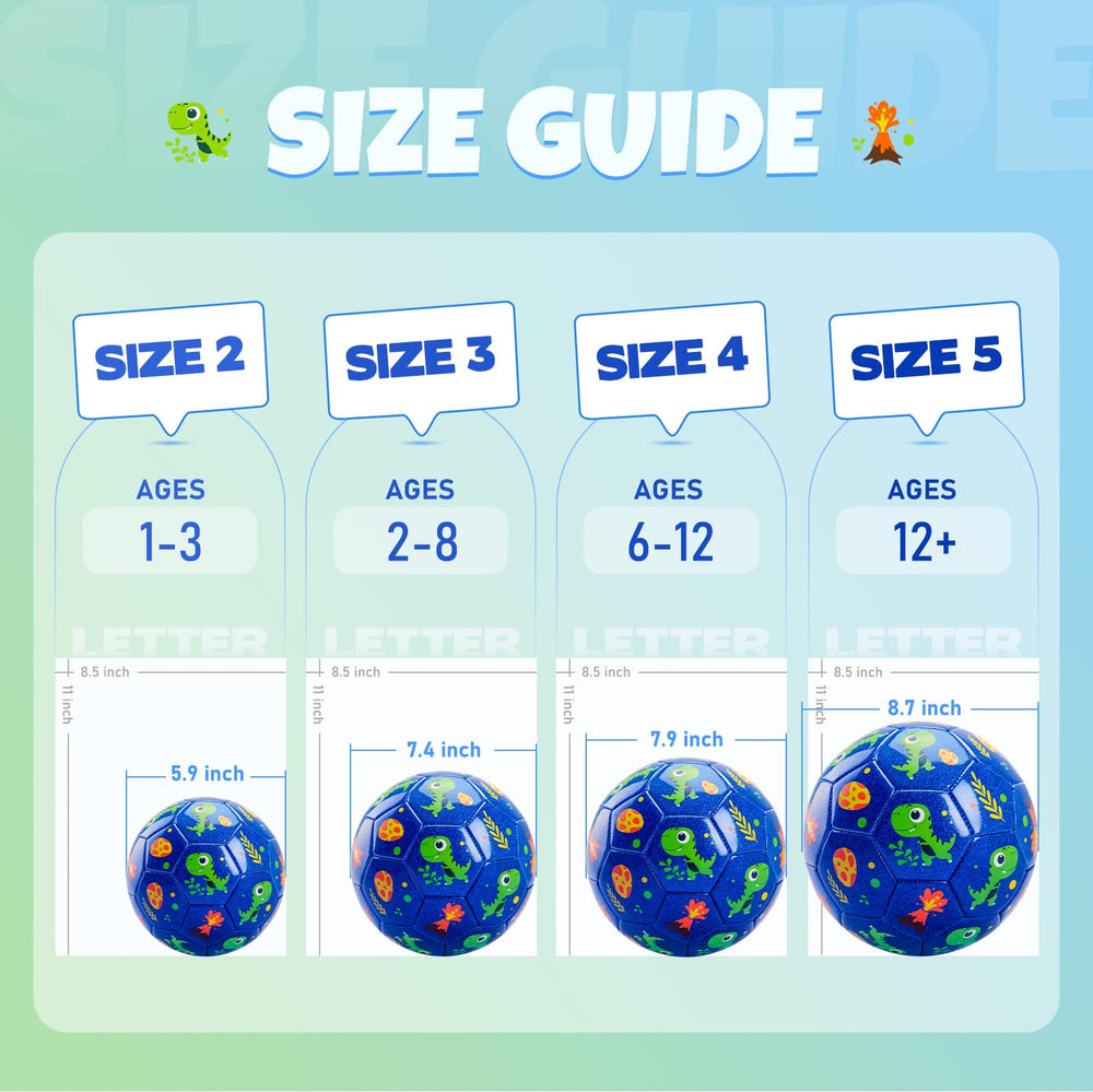 INPODAK size 2 toddler soccer ball ready for beginner kicks and control