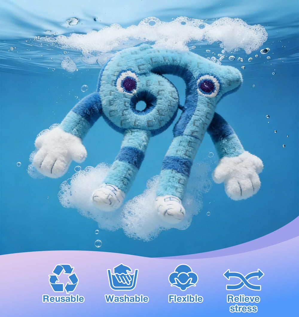 INROAN Brainrot 67 plush blue gift-idea for fans and collectors.