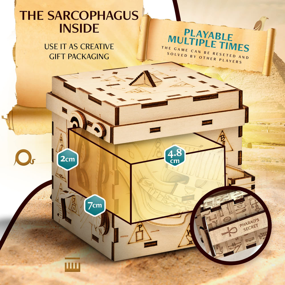 INSCAPE Pharaoh's Secret Puzzle Box treasure reveal after solving the puzzles