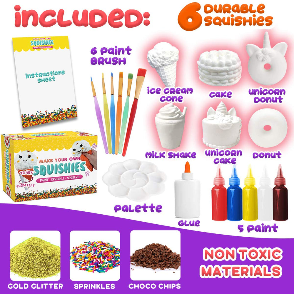 Insnug Paint Your Own Squishies Kit glue and supplies for finishing touches