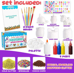 Insnug paint-your-own squishies kit with multiple colors for creative decorating