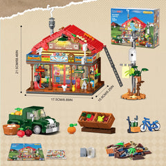 INSOON Country General Store interior shelves with produce and tools boosts authenticity.