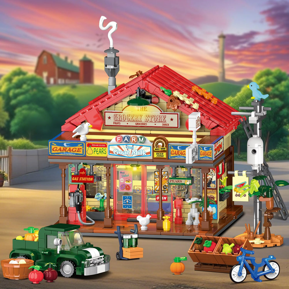 INSOON Country General Store attic crates and spider add playful hidden-depth elements.