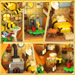 INSOON garden scene with animals adds life to the display.