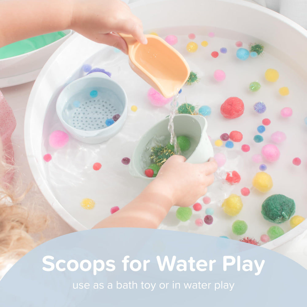 Inspire My Play versatile scoops for wet and dry sensory play in classroom and home