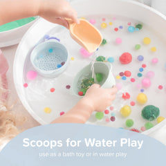 Inspire My Play versatile scoops for wet and dry sensory play in classroom and home