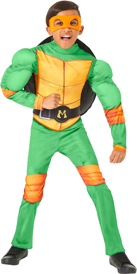 InSpirit Designs Michelangelo jumpsuit with belt for kids' TMNT cosplay.