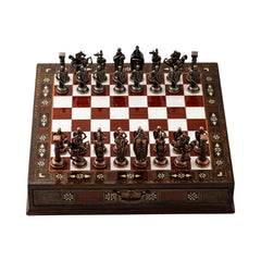 INTERIART durable handcrafted pieces bring classic chess style to games