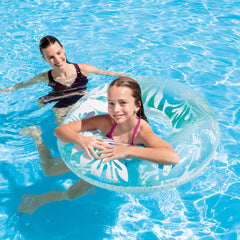 Intex transparent swim tubes in color variation, smooth inner seams for comfy water play.