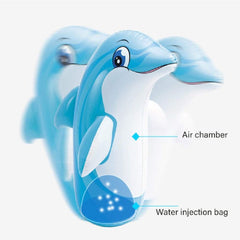 Intex 3D Bop Bag Dolphin image encourages active fun and agility.