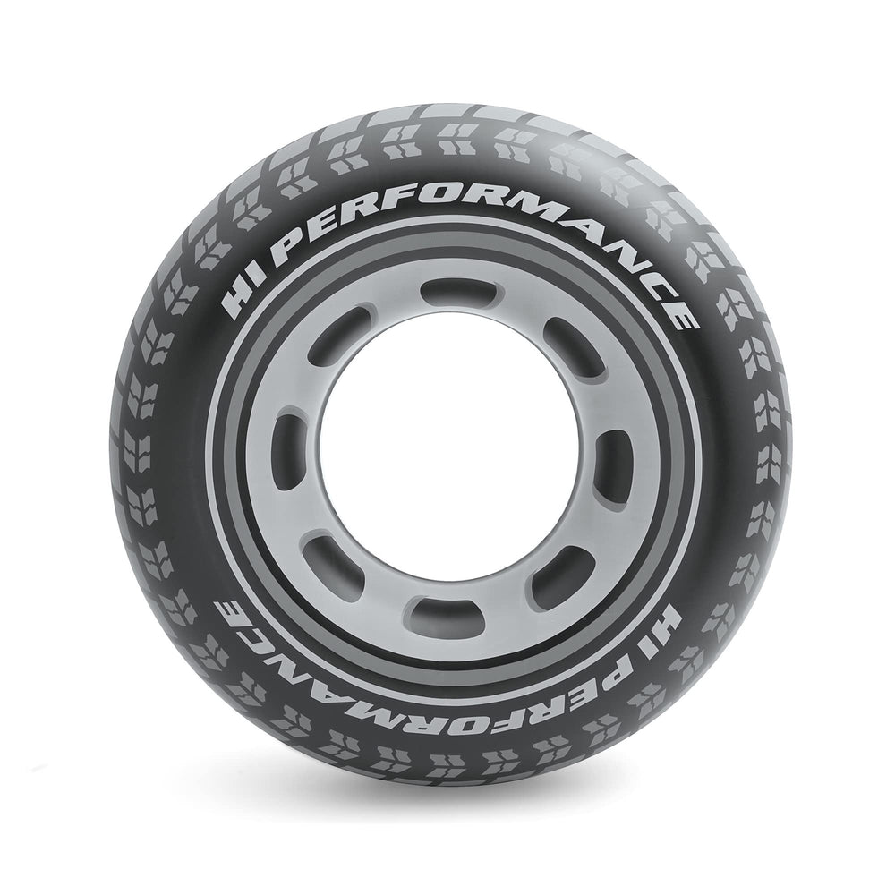 Intex 59252EP front view, giant tire float for pool lounging