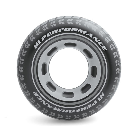 Intex 59252EP front view, giant tire float for pool lounging