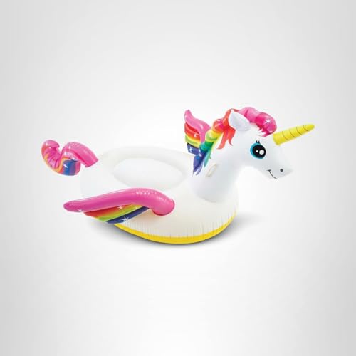 Clear view of the unicorn float's 88 lb weight capacity
