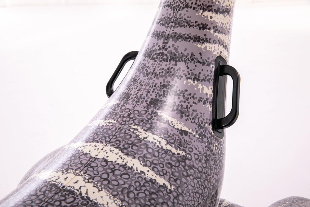 Intex Brontosaurus heavy-duty handles provide secure grip during splash-filled adventures.