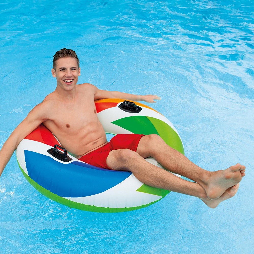 Intex Color Whirl set offers vibrant visibility on water.