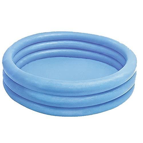 Intex Crystal Blue pool in use with kids for shallow splash.