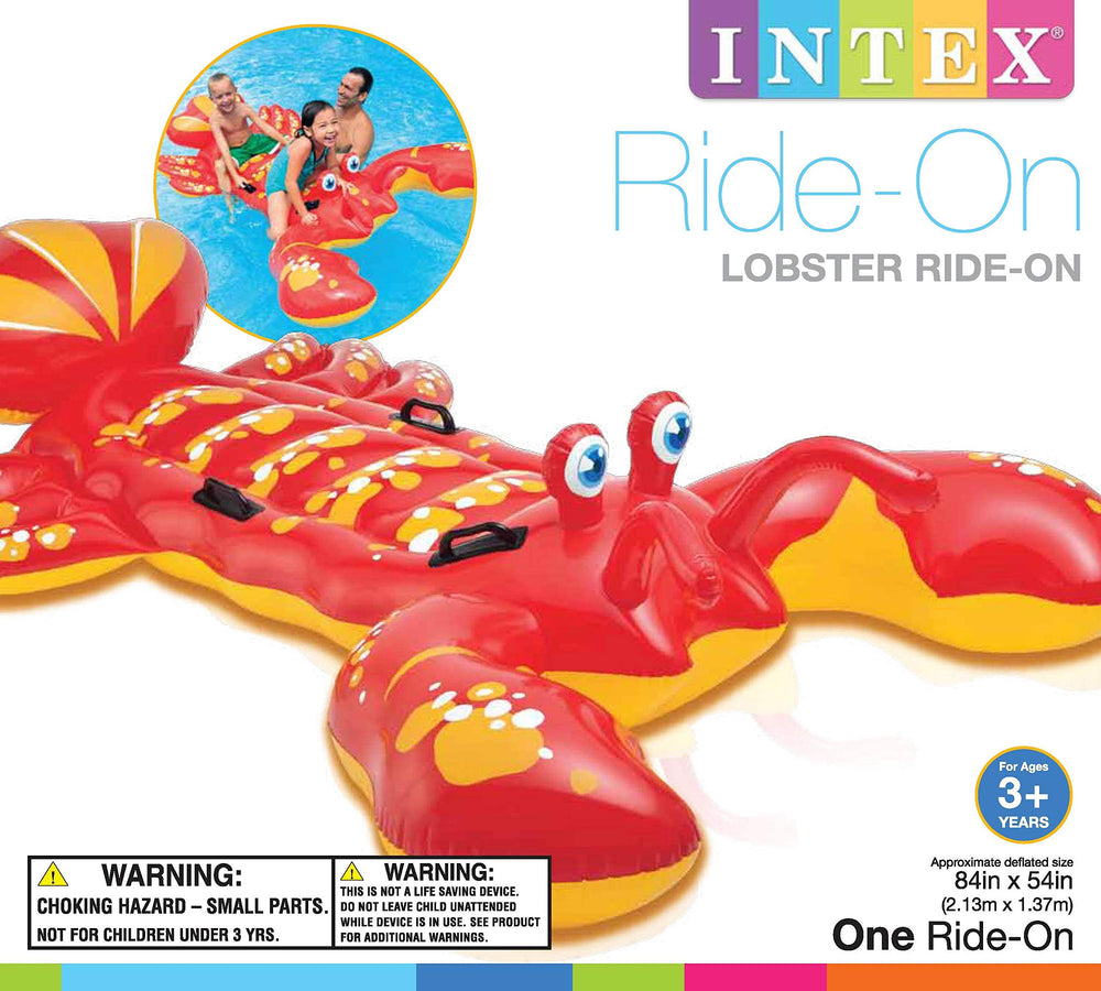 Supports up to 176 pounds for one or two kids on the lobster float.