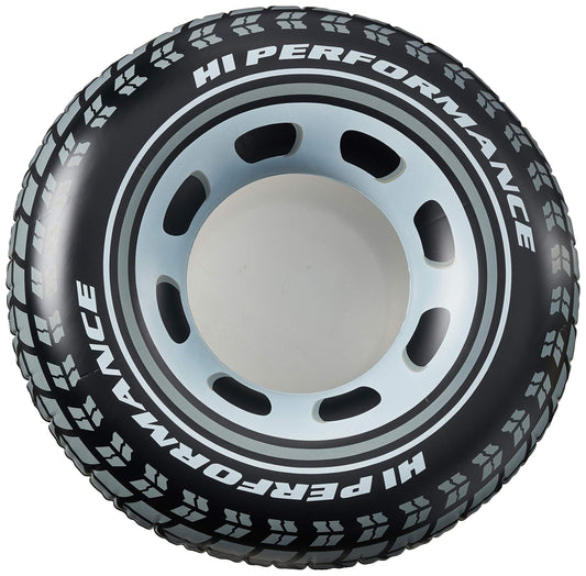Intex Giant Tire Tubes 4-pack front view, ready for water fun