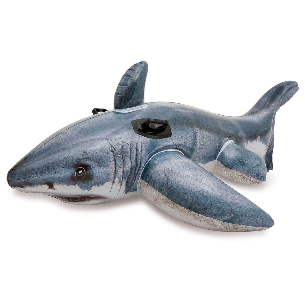 Intex Great White Shark Float handle close-up highlighting sturdy construction