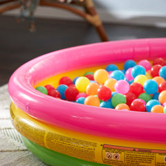 Intex Kiddie Pool colors and rings create a playful three-ring design